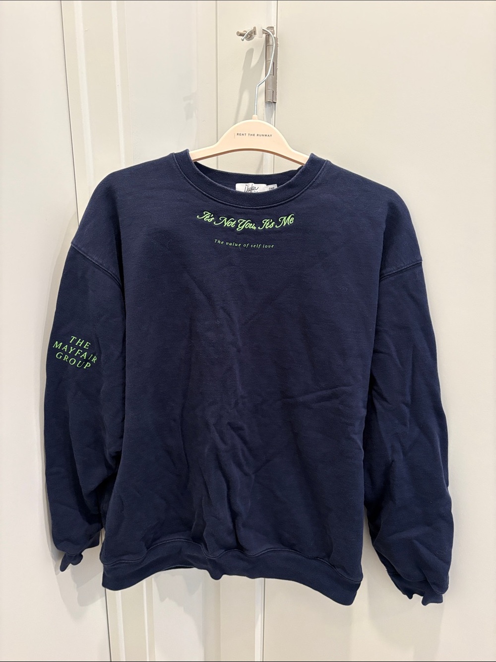 The Mayfair Group It’s Not You It’s Me Navy Sweatshirt